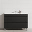 2-Drawer 600/750/900/1200Mm Freestanding Bathroom Vanity With Legs Multi-Colour Cabinet Only