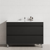 2-Drawer 600/750/900/1200Mm Freestanding Bathroom Vanity With Legs Multi-Colour Cabinet Only