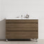 2-Drawer 600/750/900/1200Mm Freestanding Bathroom Vanity With Legs Multi-Colour Cabinet Only