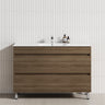 2-Drawer 600/750/900/1200Mm Freestanding Bathroom Vanity With Legs Multi-Colour Cabinet Only