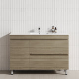2-Drawer 1-Door 750/900/1200mm Bathroom Freestanding Leg Vanity Single Multi-Colour Cabinet Only