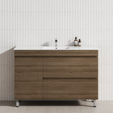 2-Drawer 1-Door 750/900/1200mm Bathroom Freestanding Leg Vanity Single Multi-Colour Cabinet Only