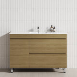 2-Drawer 1-Door 750/900/1200mm Bathroom Freestanding Leg Vanity Single Multi-Colour Cabinet Only