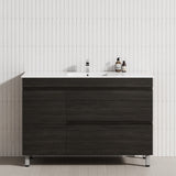 2-Drawer 600/750/900/1200Mm Freestanding Bathroom Vanity With Legs Multi-Colour Cabinet Only