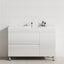 2-Drawer 600/750/900/1200Mm Freestanding Bathroom Vanity With Legs Multi-Colour Cabinet Only