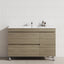 2-Drawer 600/750/900/1200Mm Freestanding Bathroom Vanity With Legs Multi-Colour Cabinet Only