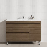 2-Drawer 1-Door 750/900/1200mm Bathroom Freestanding Leg Vanity Single Multi-Colour Cabinet Only