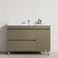 2-Drawer 600/750/900/1200Mm Freestanding Bathroom Vanity With Legs Multi-Colour Cabinet Only