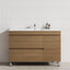2-Drawer 600/750/900/1200Mm Freestanding Bathroom Vanity With Legs Multi-Colour Cabinet Only