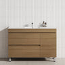 2-Drawer 600/750/900/1200Mm Freestanding Bathroom Vanity With Legs Multi-Colour Cabinet Only