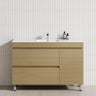 2-Drawer 600/750/900/1200Mm Freestanding Bathroom Vanity With Legs Multi-Colour Cabinet Only