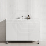 2-Drawer 2-Door 900/1200mm Bathroom Freestanding Leg Vanity Single Multi-Colour Cabinet Only
