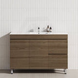 2-Drawer 2-Door 900/1200mm Bathroom Freestanding Leg Vanity Single Multi-Colour Cabinet Only