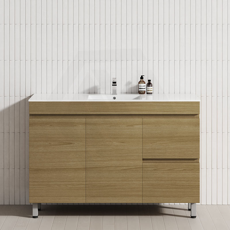2-Drawer 2-Door 900/1200mm Bathroom Freestanding Leg Vanity Single Multi-Colour Cabinet Only