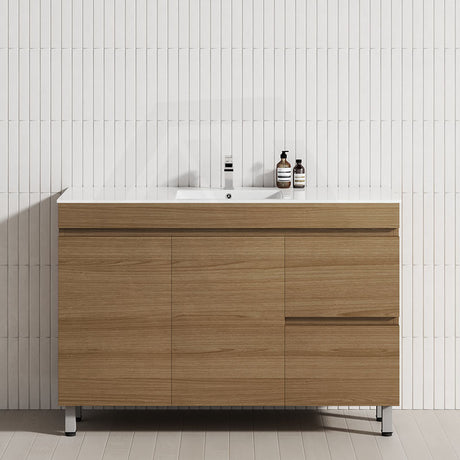 2-Drawer 2-Door 900/1200mm Bathroom Freestanding Leg Vanity Single Multi-Colour Cabinet Only