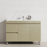 2-Drawer 2-Door 900/1200mm Bathroom Freestanding Leg Vanity Single Multi-Colour Cabinet Only