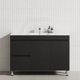 2-Drawer 2-Door 900/1200mm Bathroom Freestanding Leg Vanity Single Multi-Colour Cabinet Only