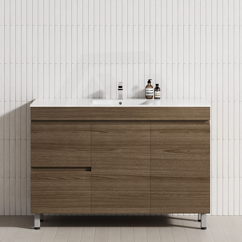 2-Drawer 2-Door 900/1200mm Bathroom Freestanding Leg Vanity Single Multi-Colour Cabinet Only