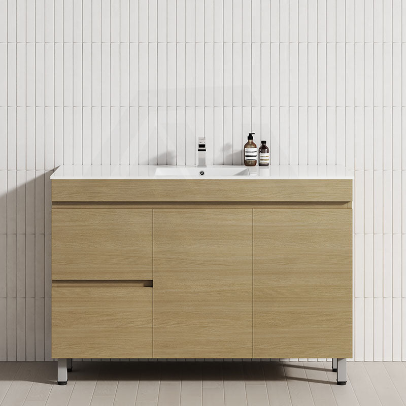 2-Drawer 2-Door 900/1200mm Bathroom Freestanding Leg Vanity Single Multi-Colour Cabinet Only