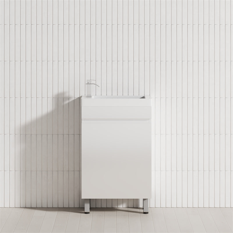 500Mm Freestanding Bathroom Vanity With Legs 1-Door Multi-Colour Cabinet Only Vanities