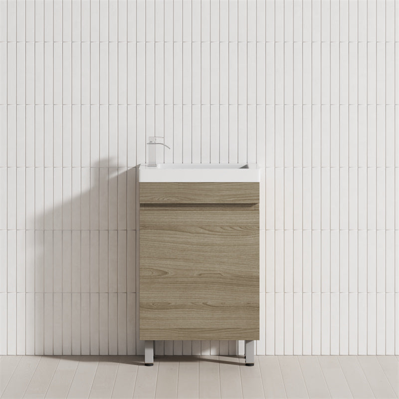 500Mm Freestanding Bathroom Vanity With Legs 1-Door Multi-Colour Cabinet Only Vanities