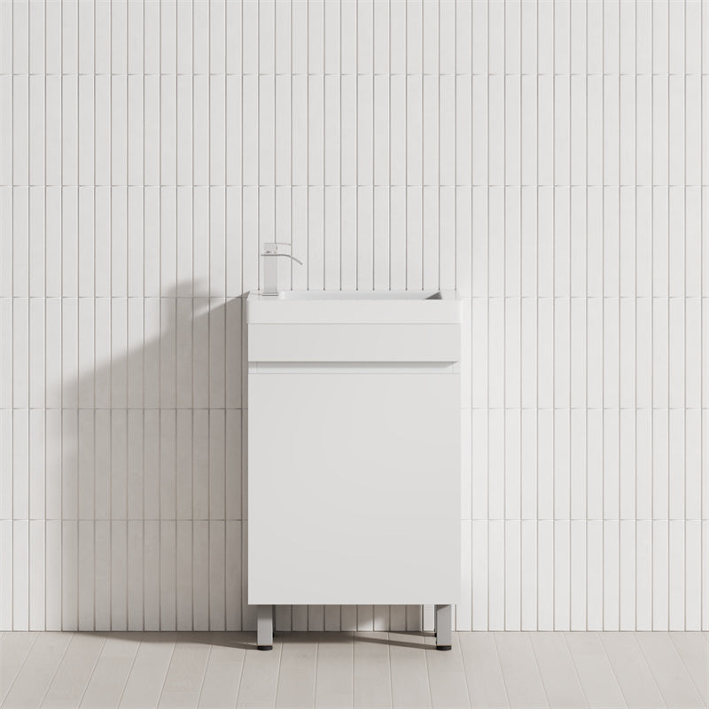 500Mm Freestanding Bathroom Vanity With Legs 1-Door Multi-Colour Cabinet Only Vanities