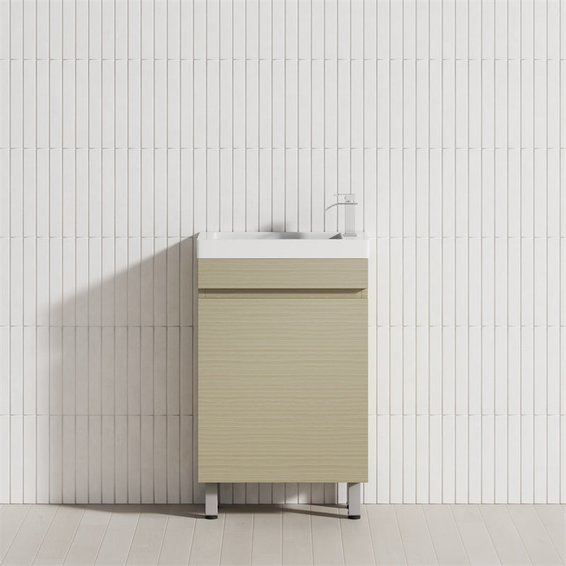 500Mm Freestanding Bathroom Vanity With Legs 1-Door Multi-Colour Cabinet Only Vanities