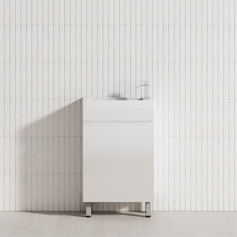 500Mm Freestanding Bathroom Vanity With Legs 1-Door Multi-Colour Cabinet Only Vanities