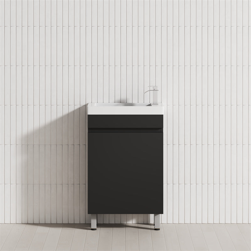 500Mm Freestanding Bathroom Vanity With Legs 1-Door Multi-Colour Cabinet Only Vanities