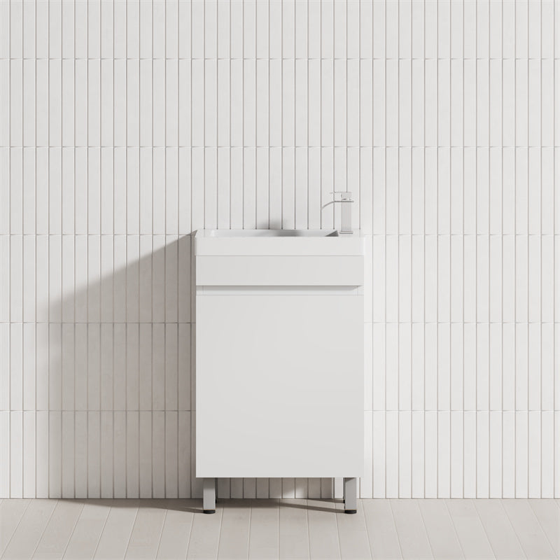 500Mm Freestanding Bathroom Vanity With Legs 1-Door Multi-Colour Cabinet Only Vanities