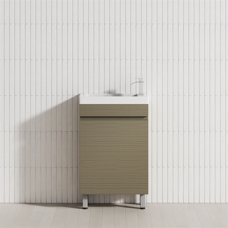 500Mm Freestanding Bathroom Vanity With Legs 1-Door Multi-Colour Cabinet Only Vanities
