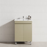 2-Door 600/750/900mm Narrow Freestanding Bathroom Vanity with Legs Multi-Colour Cabinet Only
