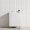 2-Door 600/750/900mm Narrow Freestanding Bathroom Vanity with Legs Multi-Colour Cabinet Only