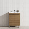2-Door 600/750/900mm Narrow Freestanding Bathroom Vanity with Legs Multi-Colour Cabinet Only