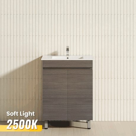 MCH 2-Door 600/750/900mm Multi-Colour Narrow Freestanding Legs Bathroom Vanity