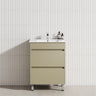 2-Drawer 600/750/900/1200Mm Freestanding Bathroom Vanity With Legs Multi-Colour Cabinet Only