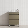 2-Drawer 600/750/900/1200Mm Freestanding Bathroom Vanity With Legs Multi-Colour Cabinet Only