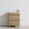 2-Drawer 600/750/900/1200Mm Freestanding Bathroom Vanity With Legs Multi-Colour Cabinet Only