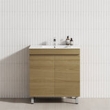 2-Door 600/750/900Mm Freestanding Bathroom Vanity With Legs Multi-Colour Cabinet Only Vanities 