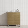 2-Door 600/750/900Mm Freestanding Bathroom Vanity With Legs Multi-Colour Cabinet Only Vanities 