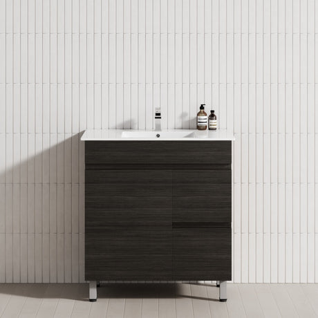 2-Drawer 1-Door 750/900/1200mm Bathroom Freestanding Leg Vanity Single Multi-Colour Cabinet Only