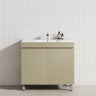 2-Door 600/750/900Mm Freestanding Bathroom Vanity With Legs Multi-Colour Cabinet Only Vanities 