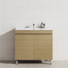 2-Door 600/750/900Mm Freestanding Bathroom Vanity With Legs Multi-Colour Cabinet Only Vanities 