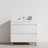 2-Drawer 600/750/900/1200Mm Freestanding Bathroom Vanity With Legs Multi-Colour Cabinet Only