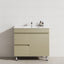 2-Drawer 600/750/900/1200Mm Freestanding Bathroom Vanity With Legs Multi-Colour Cabinet Only
