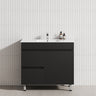 2-Drawer 600/750/900/1200Mm Freestanding Bathroom Vanity With Legs Multi-Colour Cabinet Only