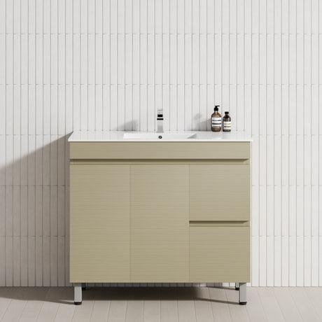2-Drawer 2-Door 900/1200mm Bathroom Freestanding Leg Vanity Single Multi-Colour Cabinet Only
