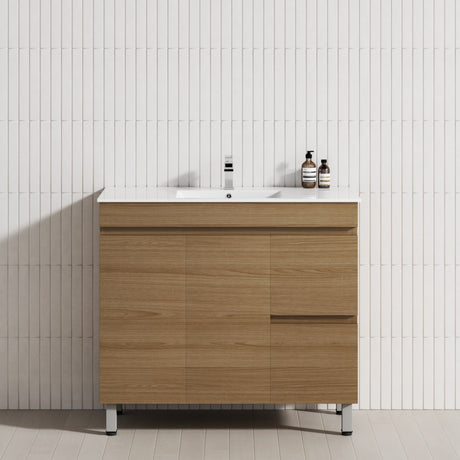 2-Drawer 2-Door 900/1200mm Bathroom Freestanding Leg Vanity Single Multi-Colour Cabinet Only