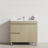 900/1200Mm 2-Drawer 2-Door Bathroom Freestanding Leg Vanity Single Multi-Colour Cabinet Only
