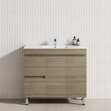 900/1200Mm 2-Drawer 2-Door Bathroom Freestanding Leg Vanity Single Multi-Colour Cabinet Only